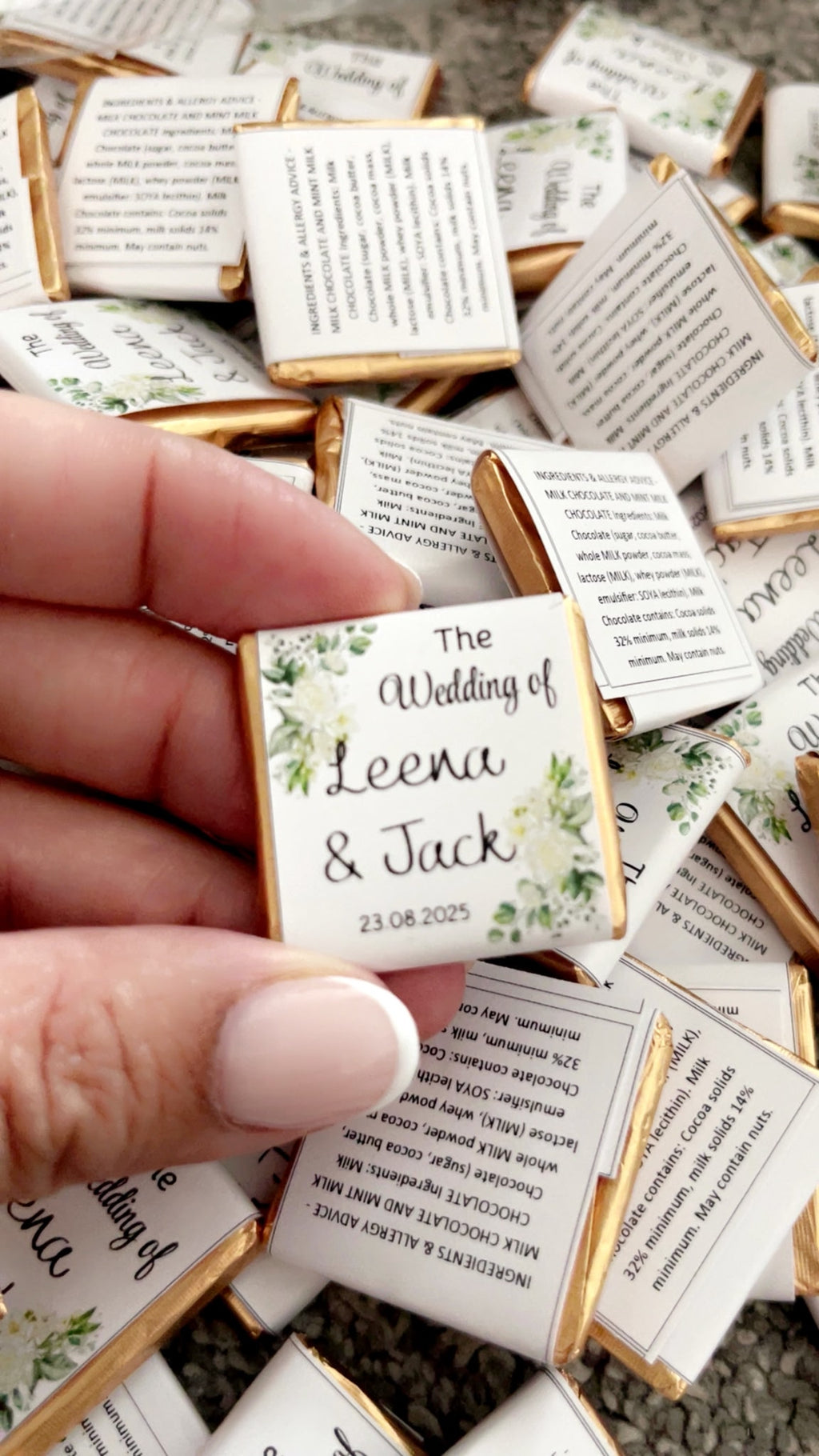 Personalised Chocolate Squares