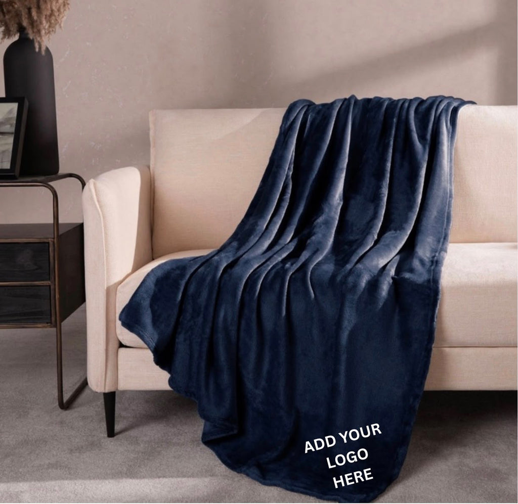 Personalised fleece throw